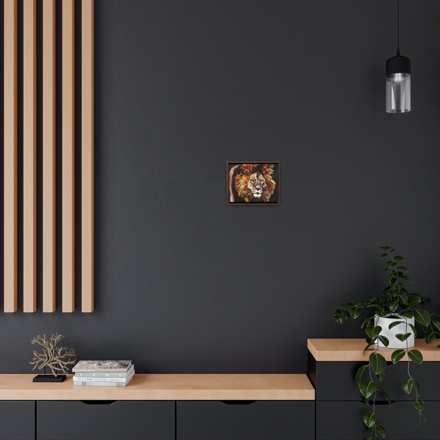 Lion - Gallery Canvas Wraps, Horizontal Frame
