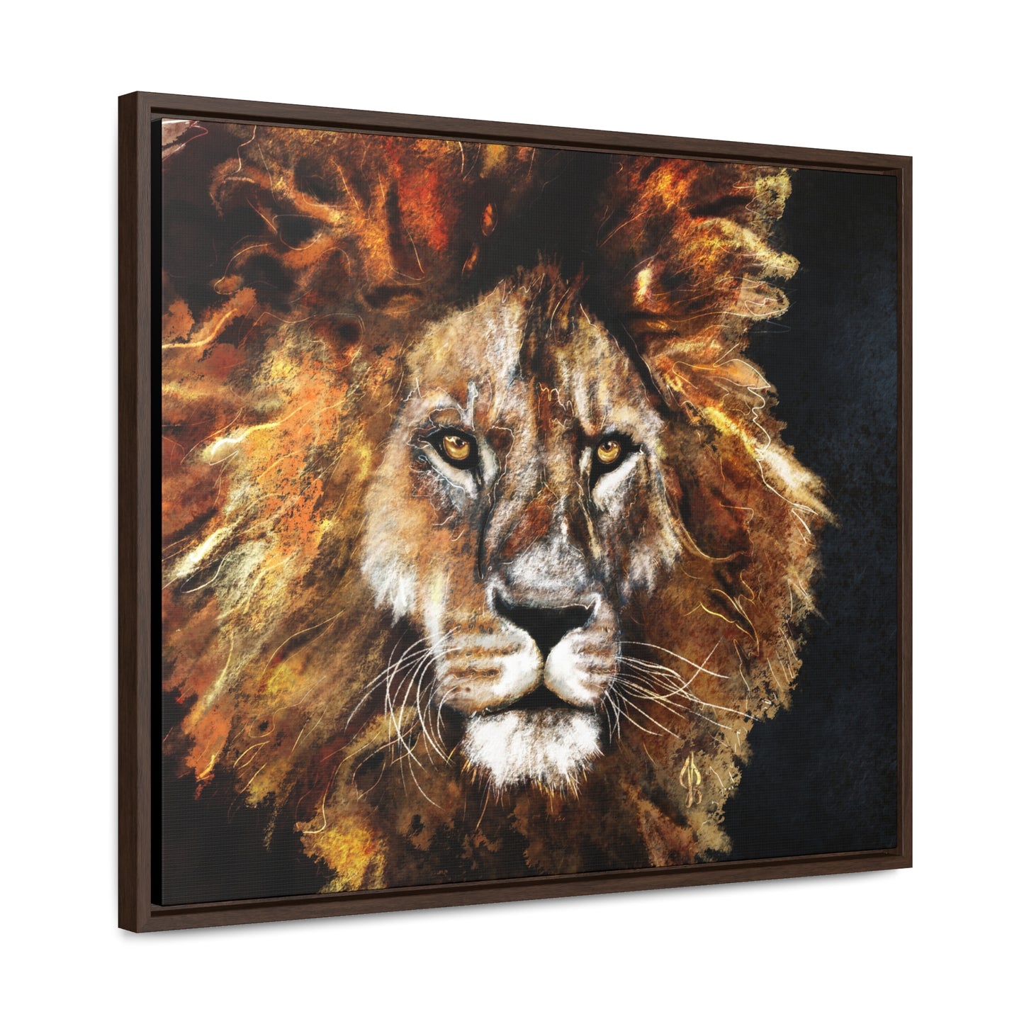 Lion - Gallery Canvas Wraps, Horizontal Frame