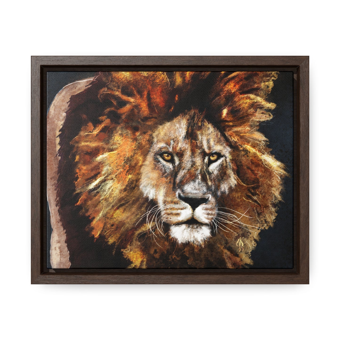Lion - Gallery Canvas Wraps, Horizontal Frame