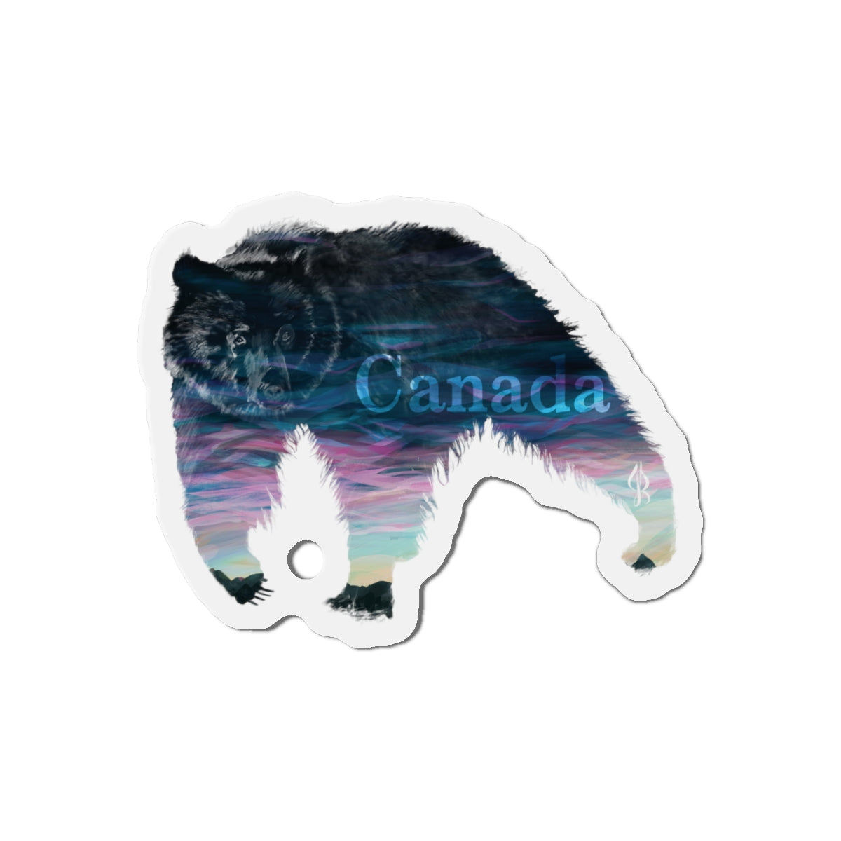 Canadian Grizzly Bear – Die-Cut Magnet
