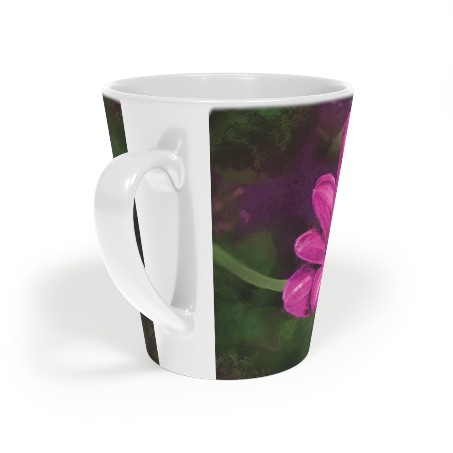 African Daisy Latte Mug, Vibrant Flower Coffee Cup, Gift for Garden Lovers, Mother's Day Present, Floral Café Mug, Spring Decor - Jacqueline Baumgardt Art