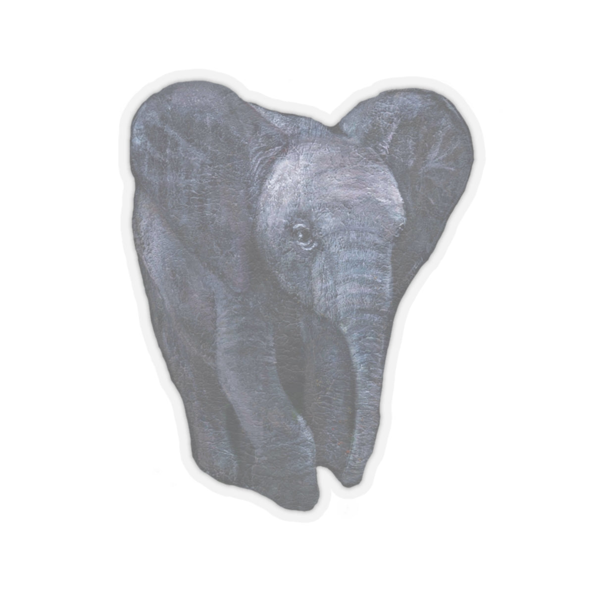 Elephant Painting | Kiss-Cut Stickers | Wildlife Deco | Eco-Friendly Stickers | Laptop Decals | Animal Lovers Gift | Nature Art - Jacqueline Baumgardt Art