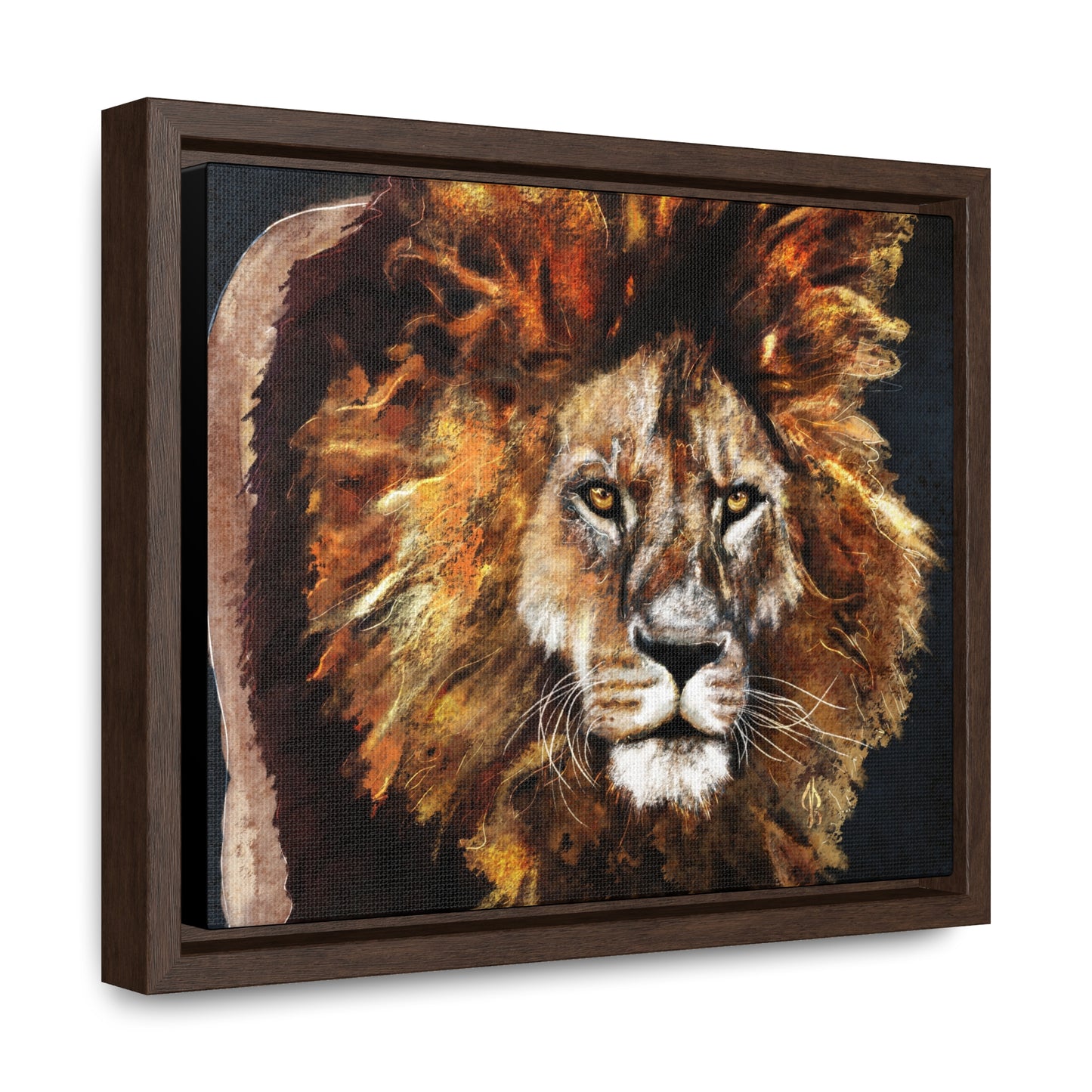 Lion - Gallery Canvas Wraps, Horizontal Frame