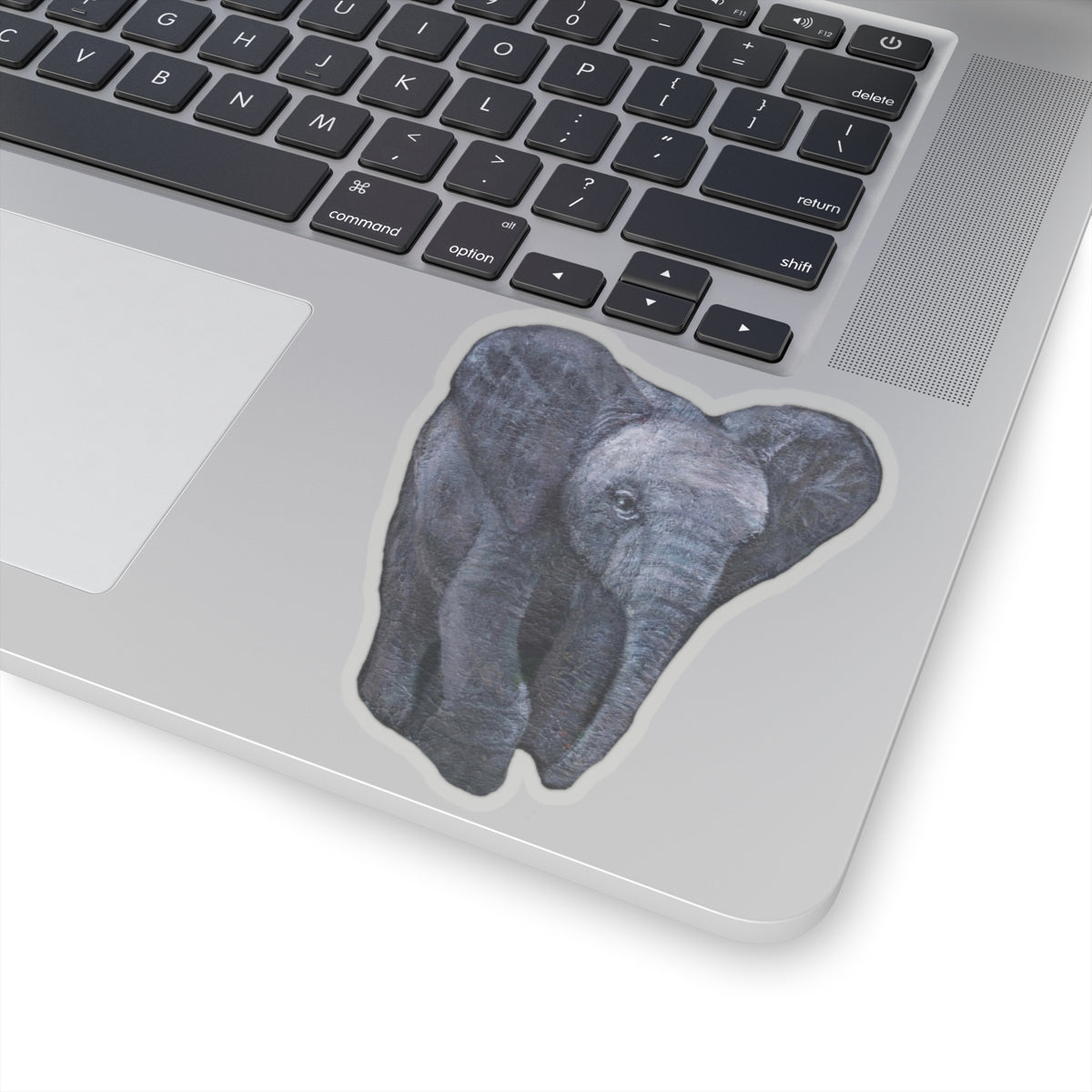 Elephant Painting | Kiss-Cut Stickers | Wildlife Deco | Eco-Friendly Stickers | Laptop Decals | Animal Lovers Gift | Nature Art - Jacqueline Baumgardt Art