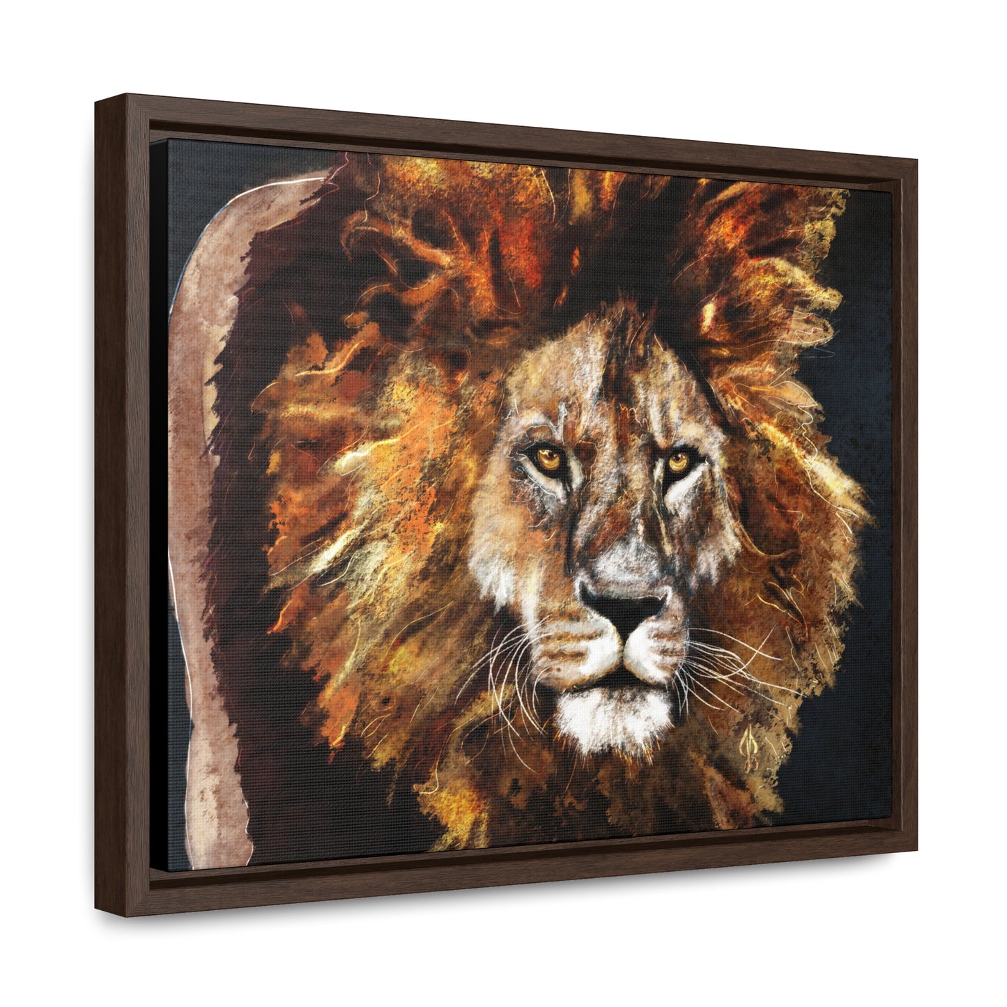 Lion - Gallery Canvas Wraps, Horizontal Frame