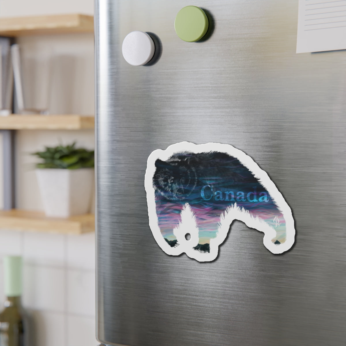 Canadian Grizzly Bear – Die-Cut Magnet