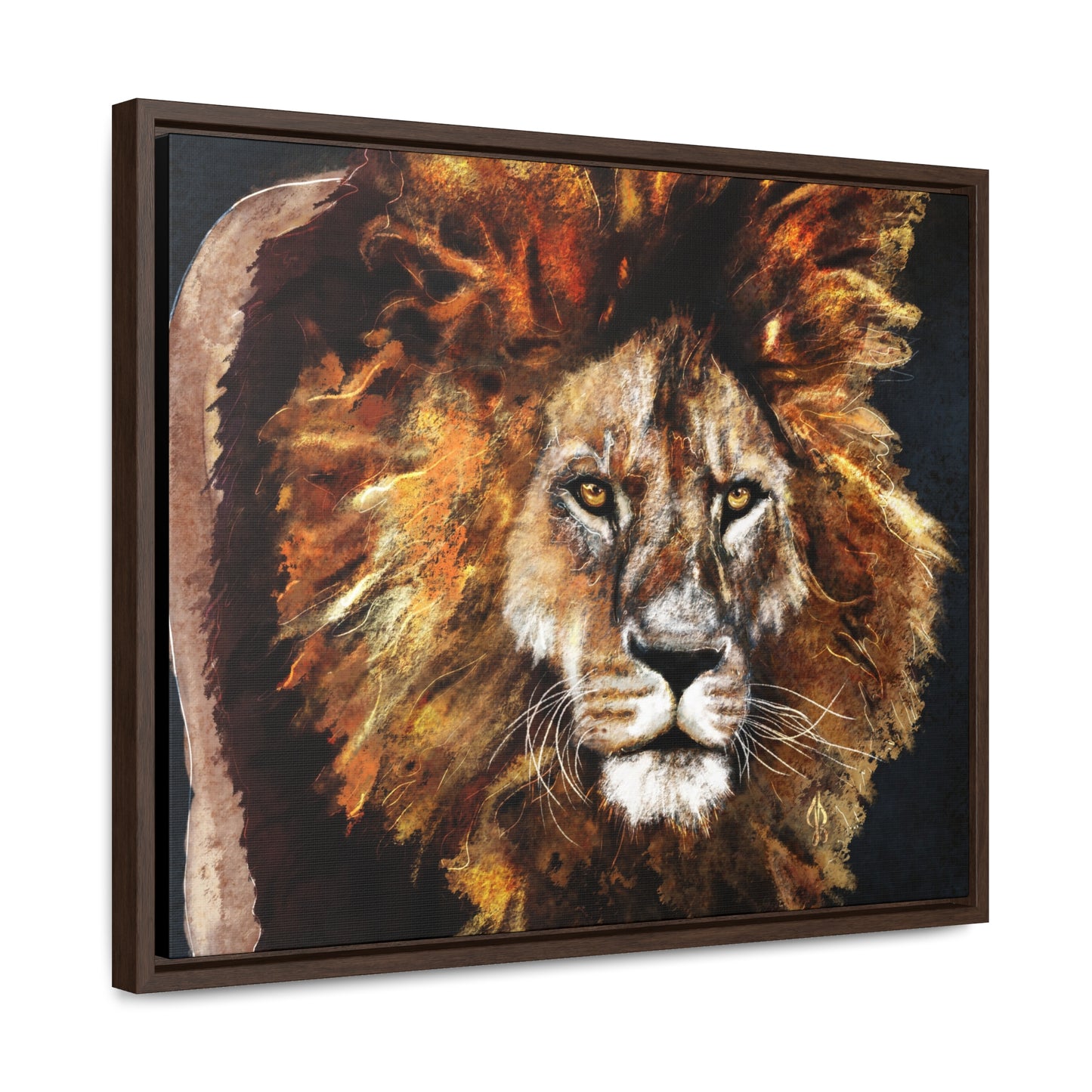 Lion - Gallery Canvas Wraps, Horizontal Frame