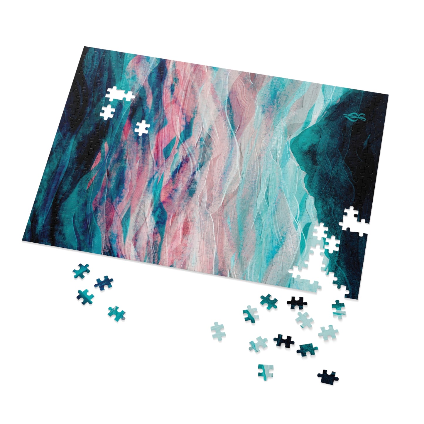 Mountain Sunset Painting Jigsaw Puzzle - 252, 500, 1000-Piece