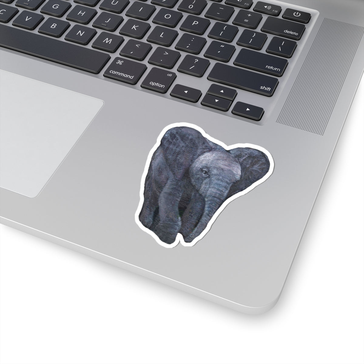 Elephant Painting | Kiss-Cut Stickers | Wildlife Deco | Eco-Friendly Stickers | Laptop Decals | Animal Lovers Gift | Nature Art - Jacqueline Baumgardt Art