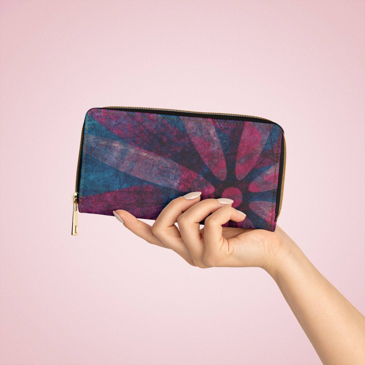 Flower Art - Zipper Wallet