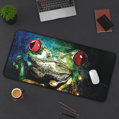 Tree Frog - Desk Mat - Jacqueline Baumgardt Art