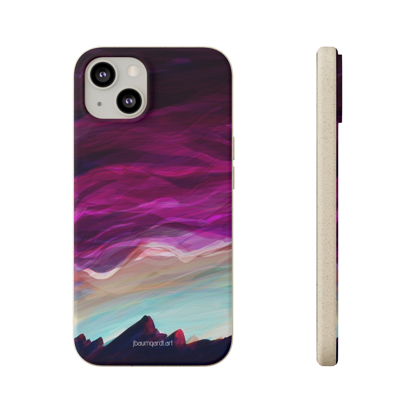 Biodegradable iPhone Case - Pink Chinook Sunset