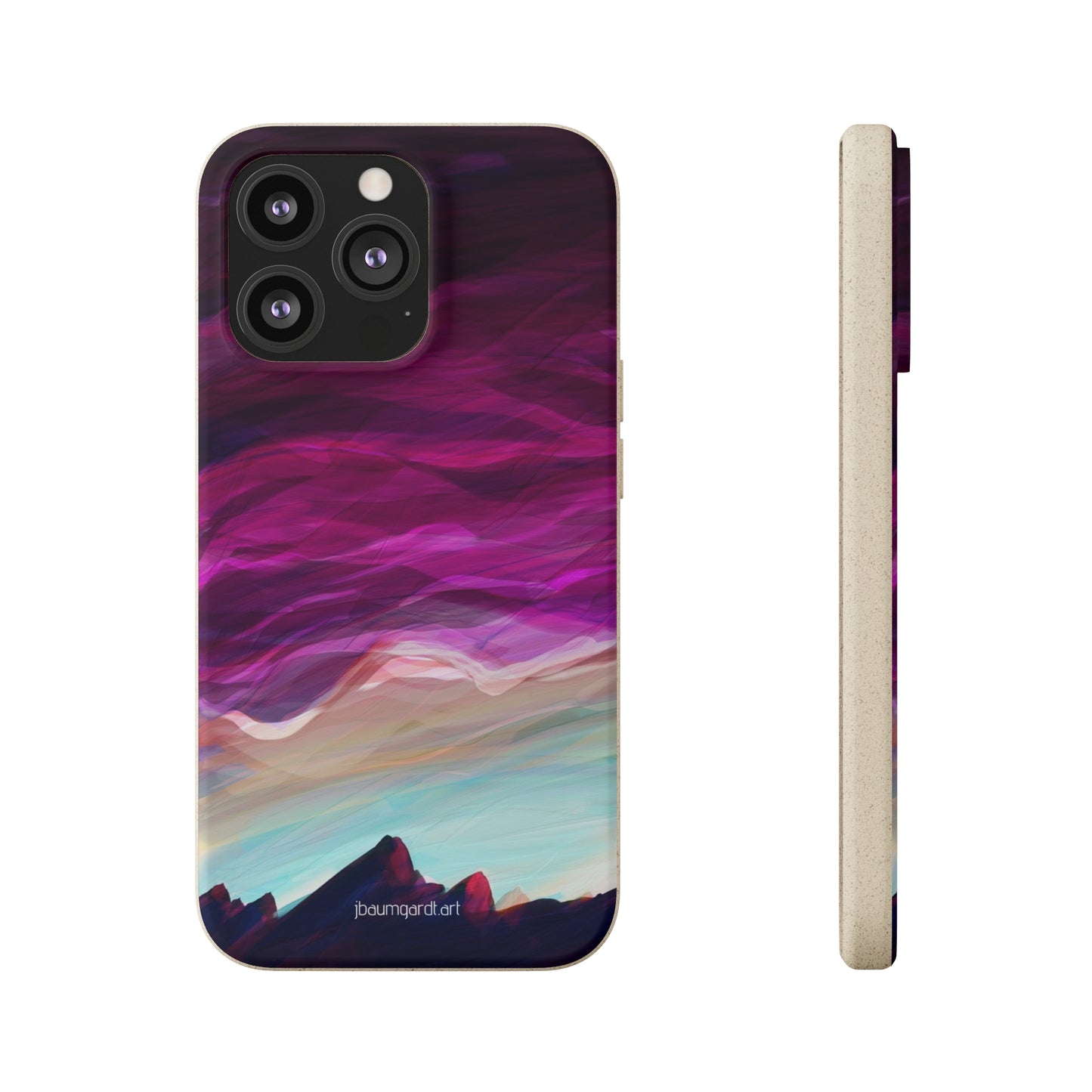 Biodegradable iPhone Case - Pink Chinook Sunset