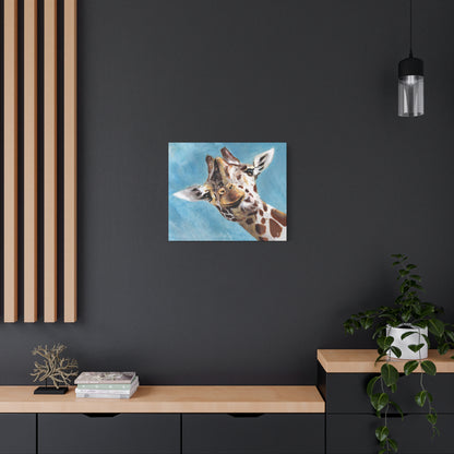 Friendly Giraffe Painting | Canvas Print - Jacqueline Baumgardt Art