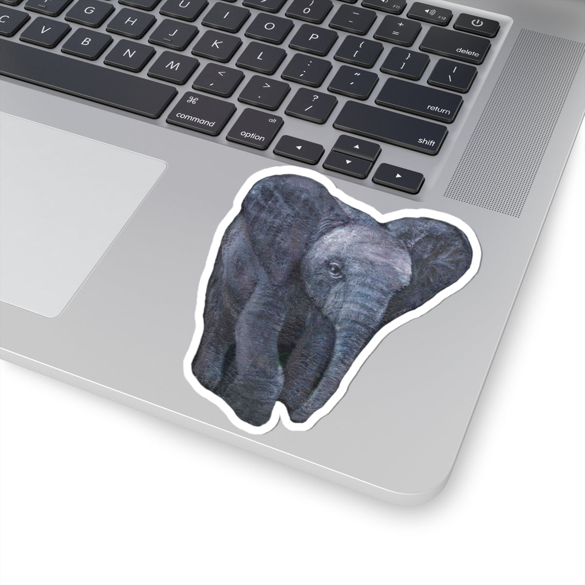 Elephant Painting | Kiss-Cut Stickers | Wildlife Deco | Eco-Friendly Stickers | Laptop Decals | Animal Lovers Gift | Nature Art - Jacqueline Baumgardt Art