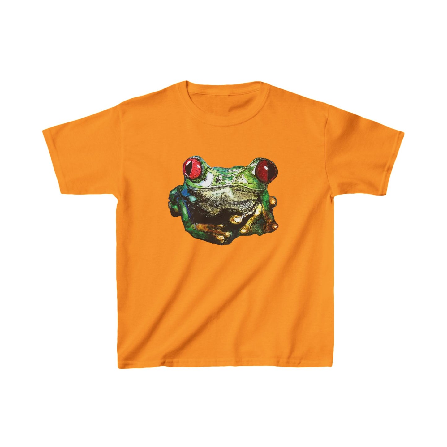 Tree Frog Art Kids Tee