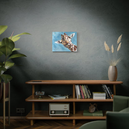 Friendly Giraffe Painting | Canvas Print - Jacqueline Baumgardt Art