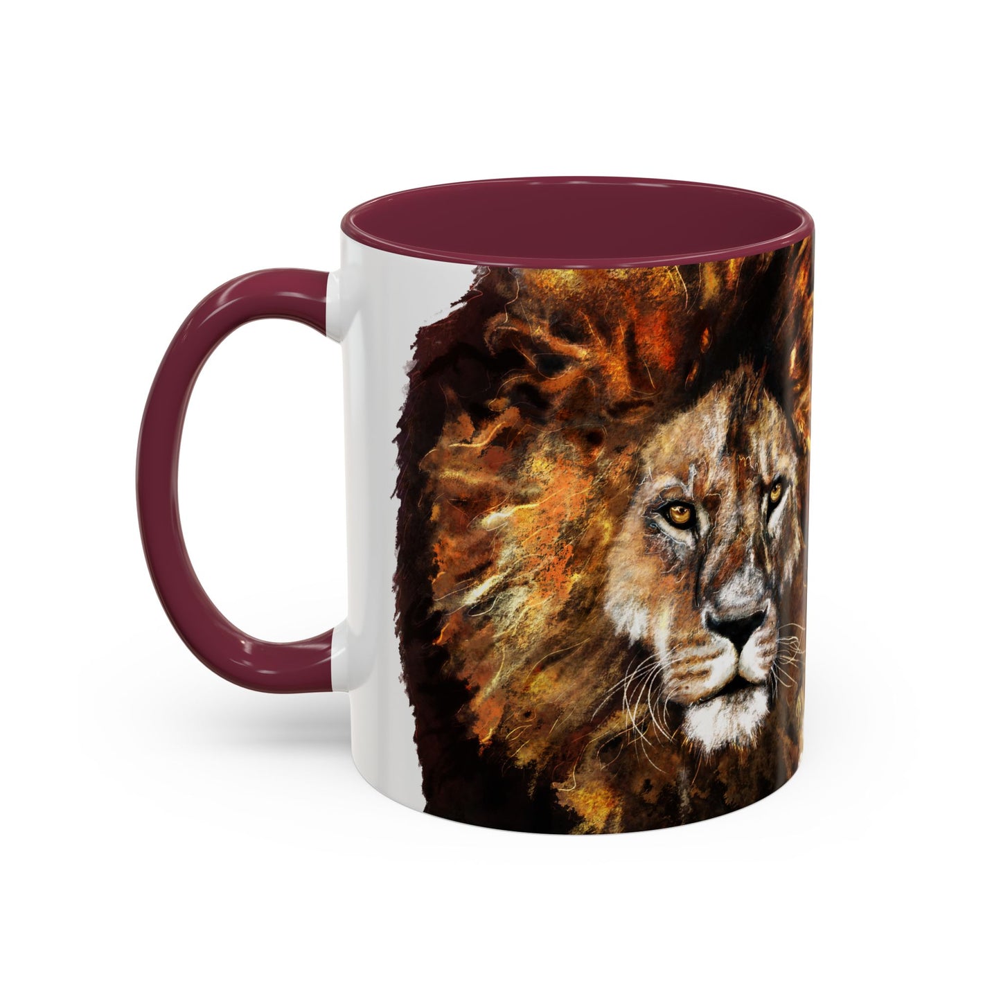 Lion Artwork - Colorful Mug, 11oz