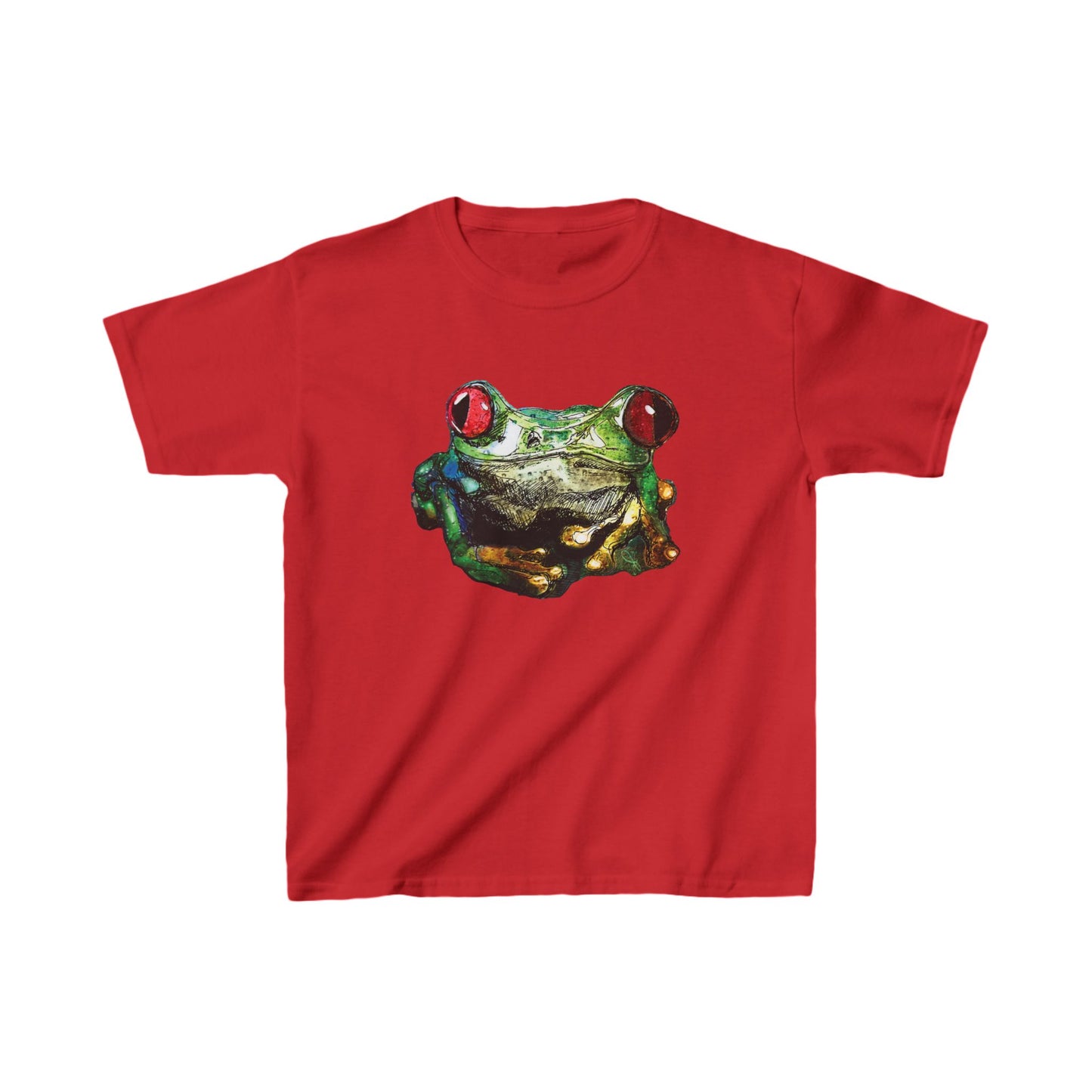 Tree Frog Art Kids Tee