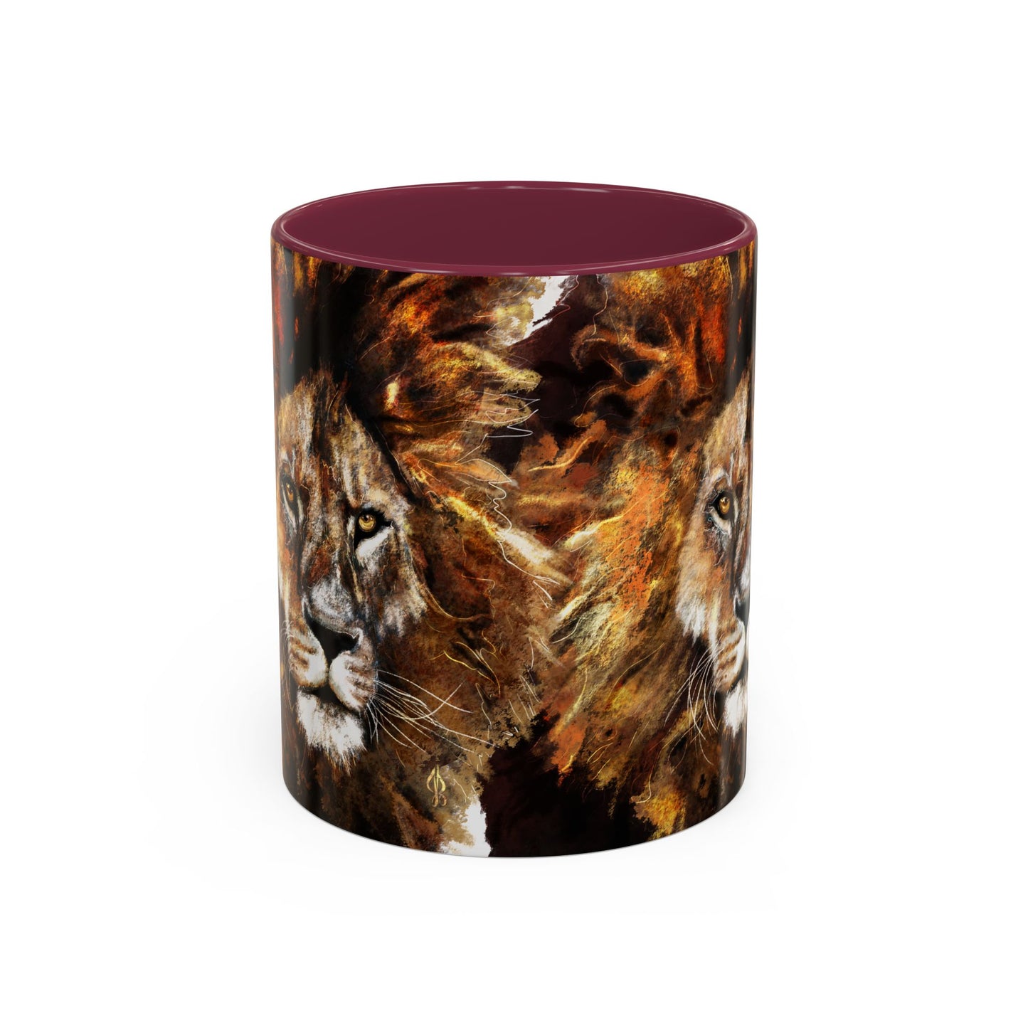 Lion Artwork - Colorful Mug, 11oz