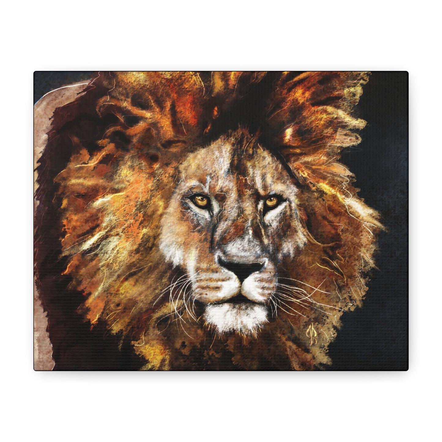 Lion Art Print – Matte Canvas, Stretched, 1.25"