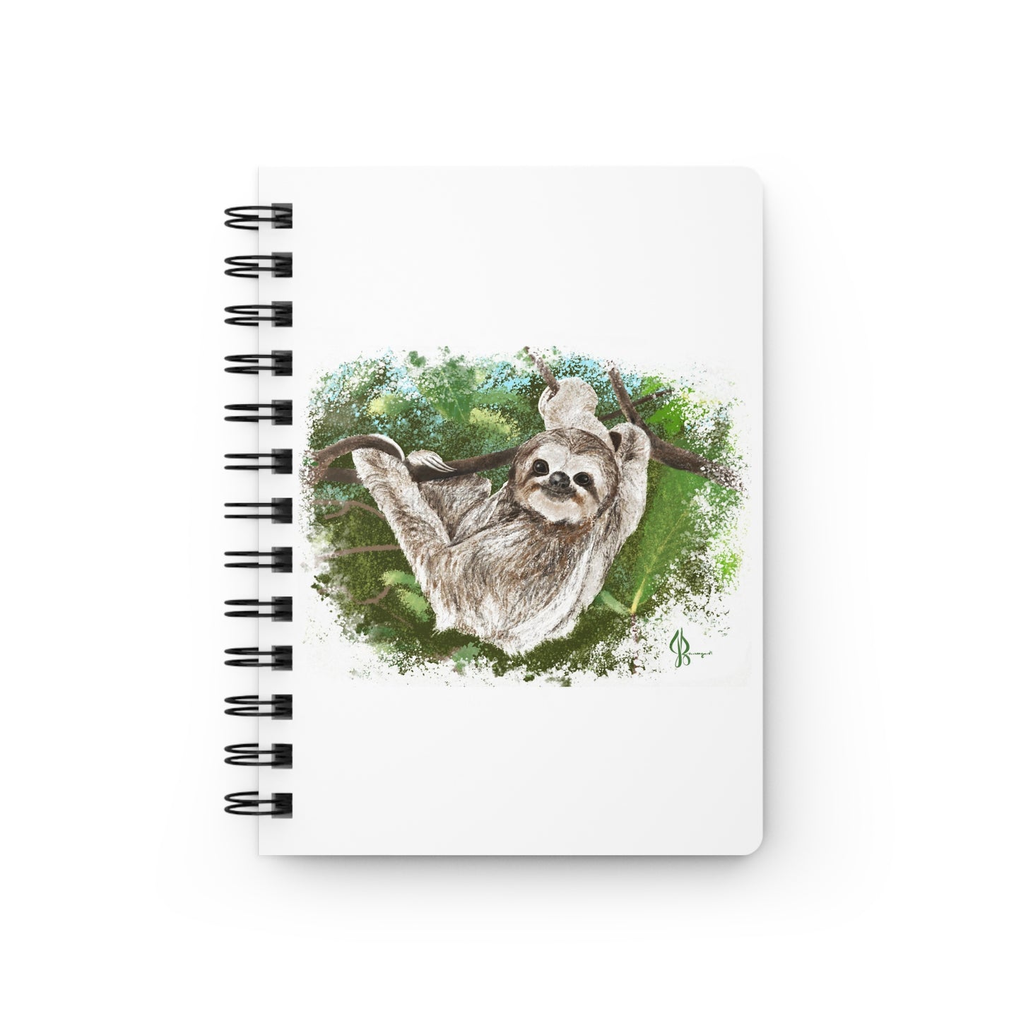 Sloth Painting Spiral Bound Journal