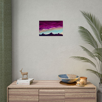 Pink Chinook Sunset - Poster - Jacqueline Baumgardt Art