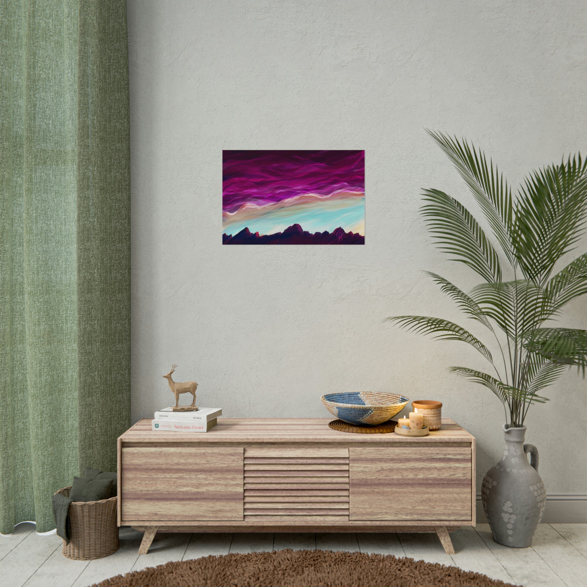 Rolled Posters - Pink Chinook Sunset - Jacqueline Baumgardt Art