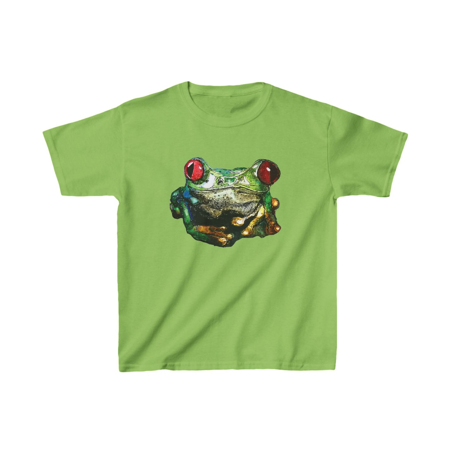 Tree Frog Art Kids Tee