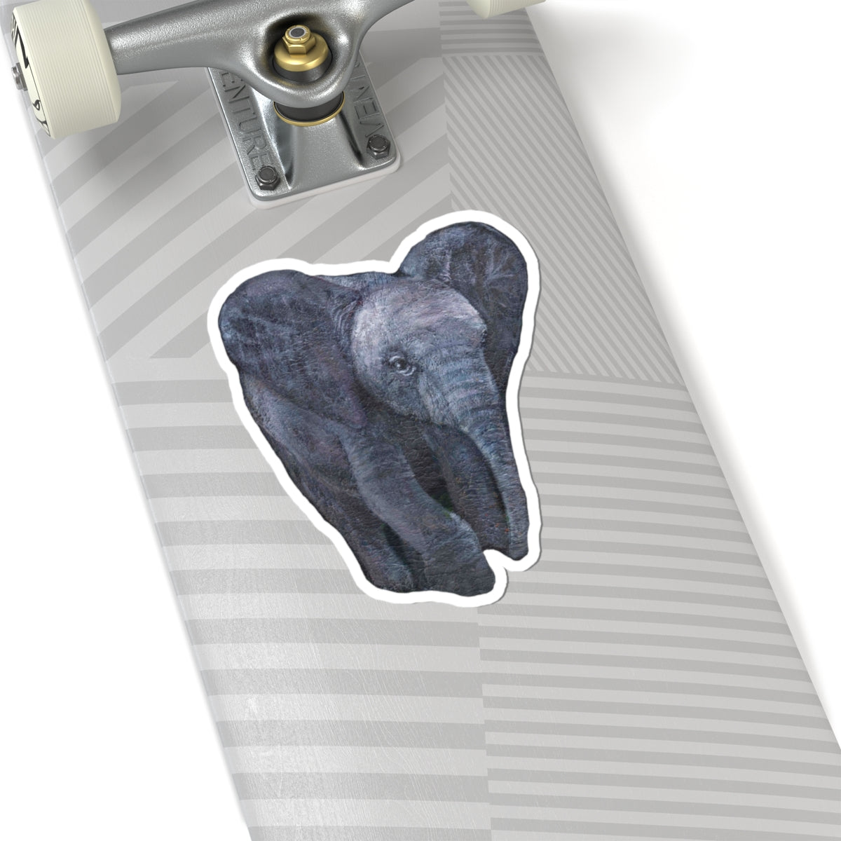 Elephant Painting | Kiss-Cut Stickers | Wildlife Deco | Eco-Friendly Stickers | Laptop Decals | Animal Lovers Gift | Nature Art - Jacqueline Baumgardt Art