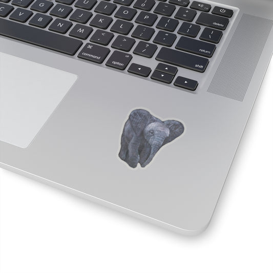 Elephant Painting | Kiss-Cut Stickers | Wildlife Deco | Eco-Friendly Stickers | Laptop Decals | Animal Lovers Gift | Nature Art - Jacqueline Baumgardt Art