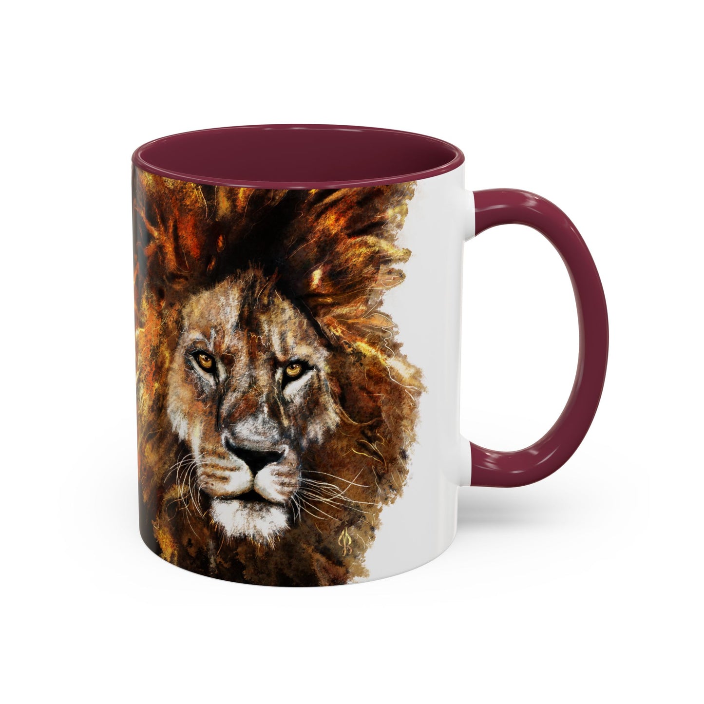 Lion Artwork - Colorful Mug, 11oz