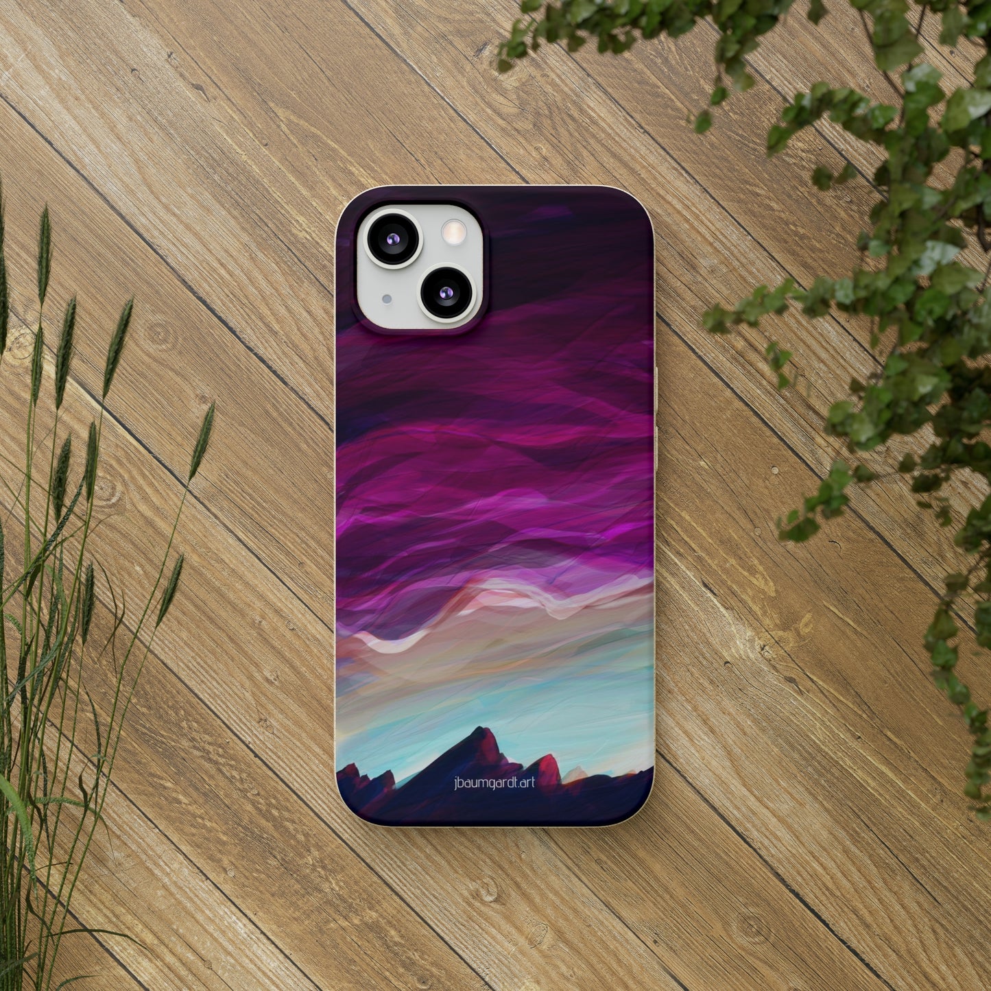 Biodegradable iPhone Case - Pink Chinook Sunset