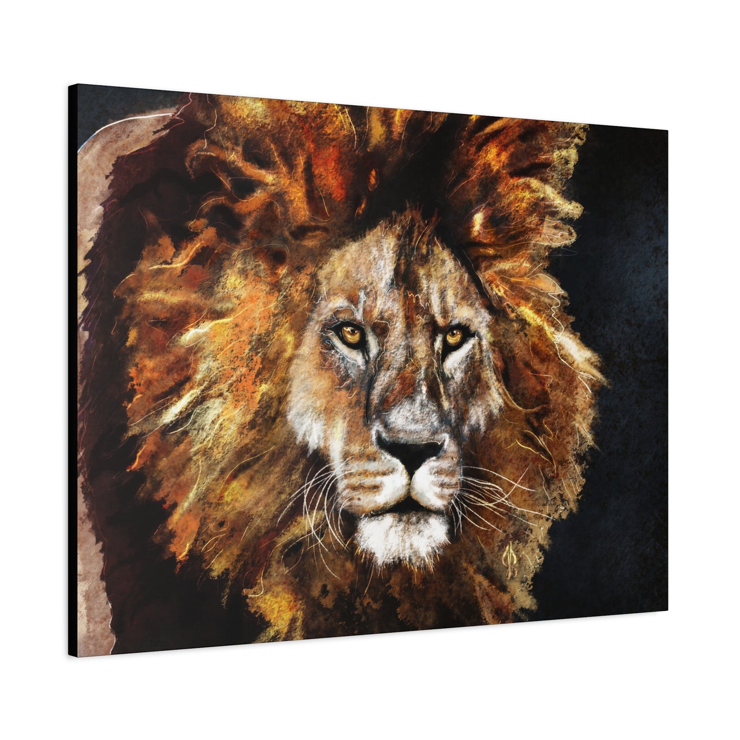 Lion Art Print – Matte Canvas, Stretched, 1.25"