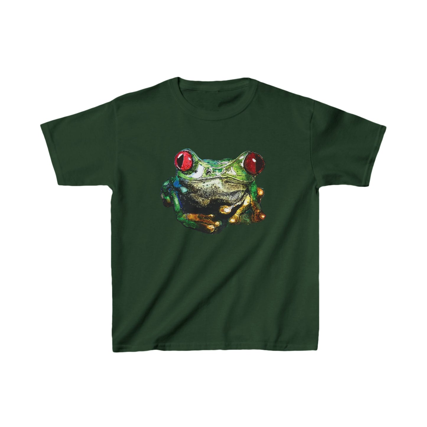 Tree Frog Art Kids Tee