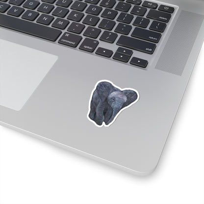 Elephant Painting | Kiss-Cut Stickers | Wildlife Deco | Eco-Friendly Stickers | Laptop Decals | Animal Lovers Gift | Nature Art - Jacqueline Baumgardt Art