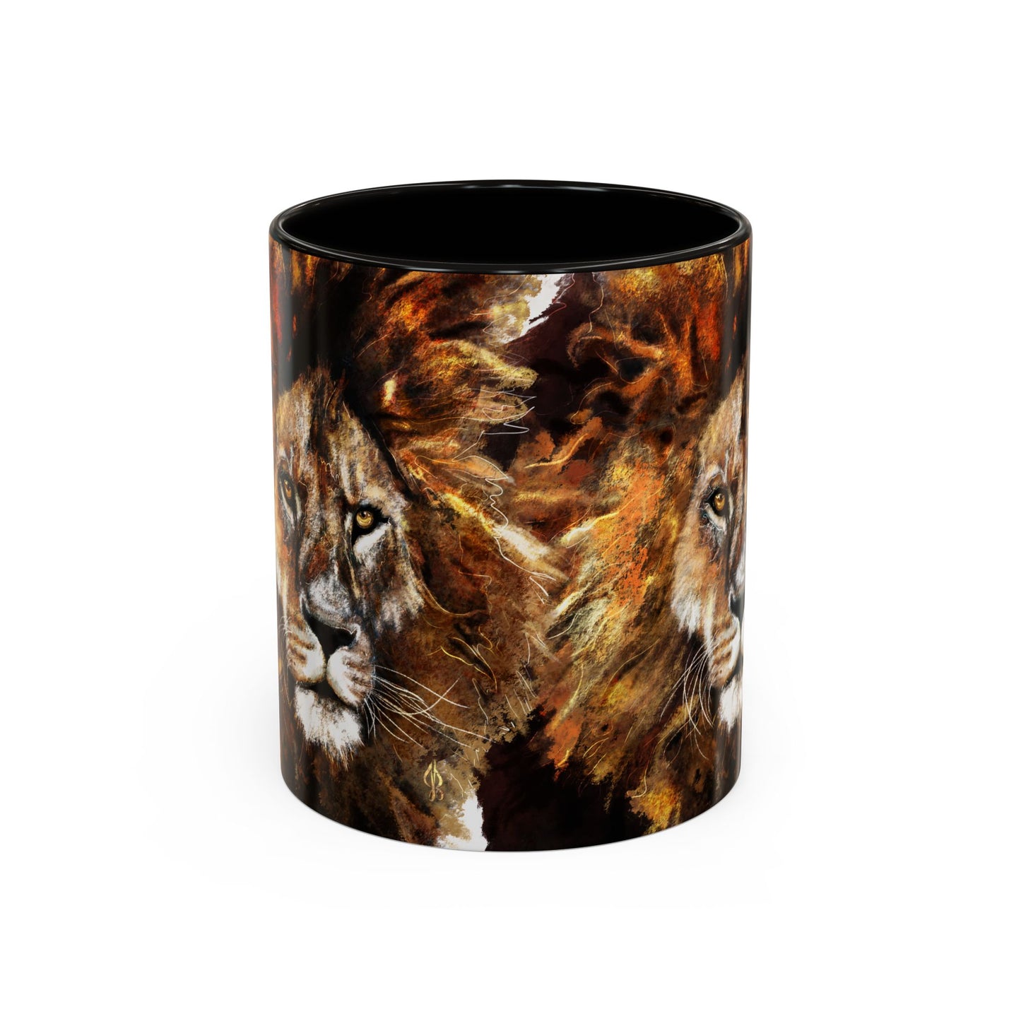 Lion Artwork - Colorful Mug, 11oz