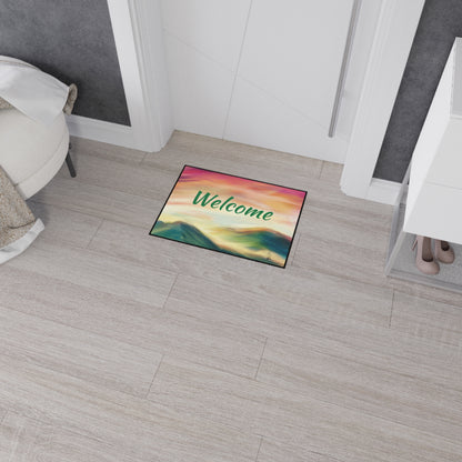 Welcome - Heavy Duty Floor Mat - Jacqueline Baumgardt Art