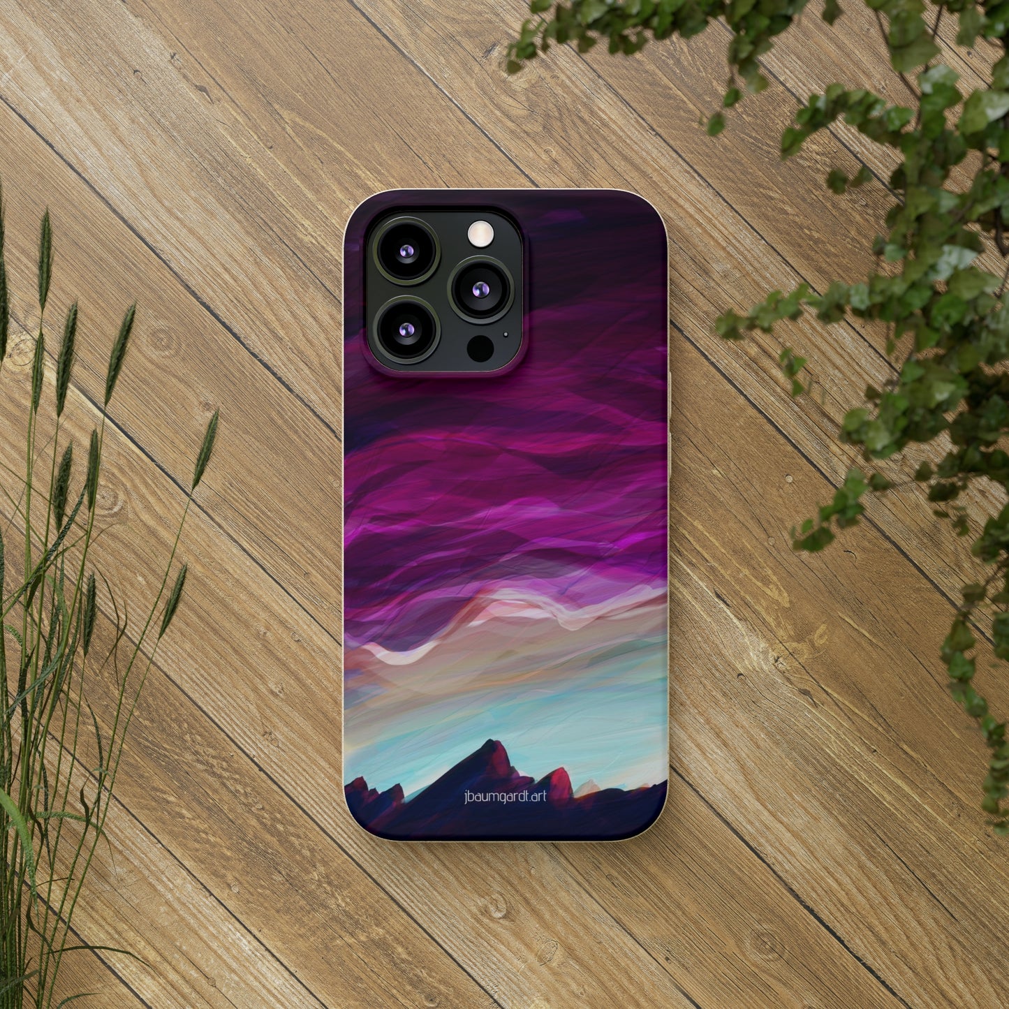 Biodegradable iPhone Case - Pink Chinook Sunset