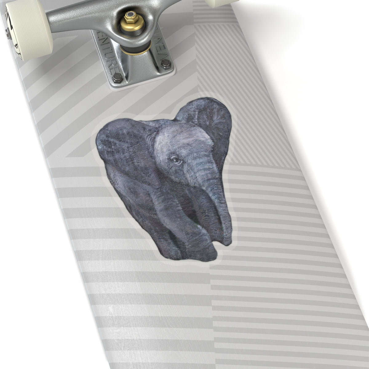 Elephant Painting | Kiss-Cut Stickers | Wildlife Deco | Eco-Friendly Stickers | Laptop Decals | Animal Lovers Gift | Nature Art - Jacqueline Baumgardt Art