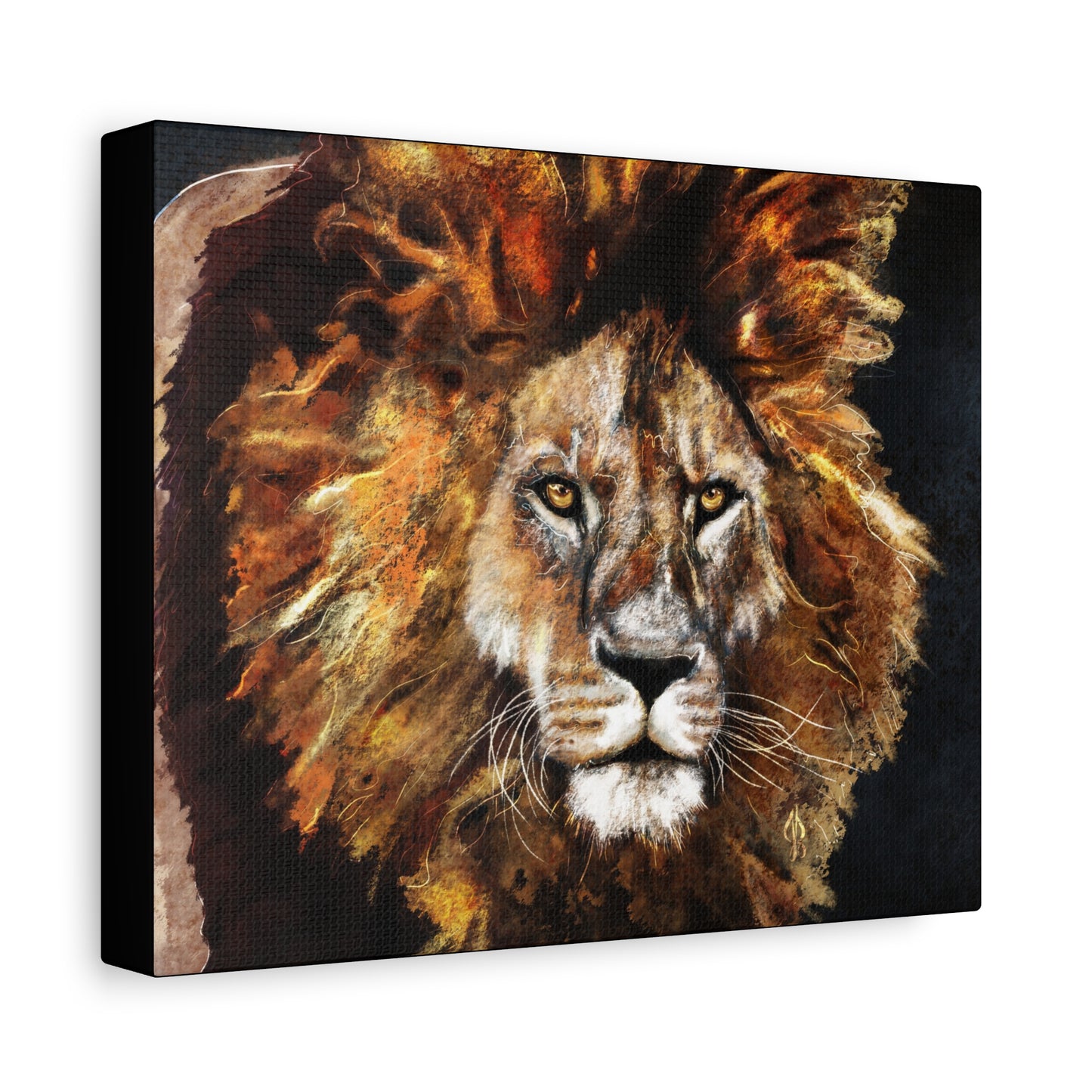 Lion Art Print – Matte Canvas, Stretched, 1.25"