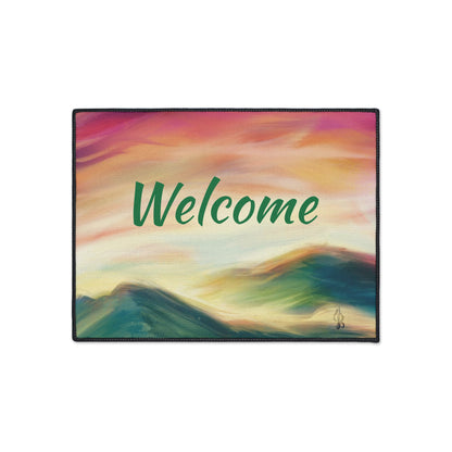 Welcome - Heavy Duty Floor Mat - Jacqueline Baumgardt Art