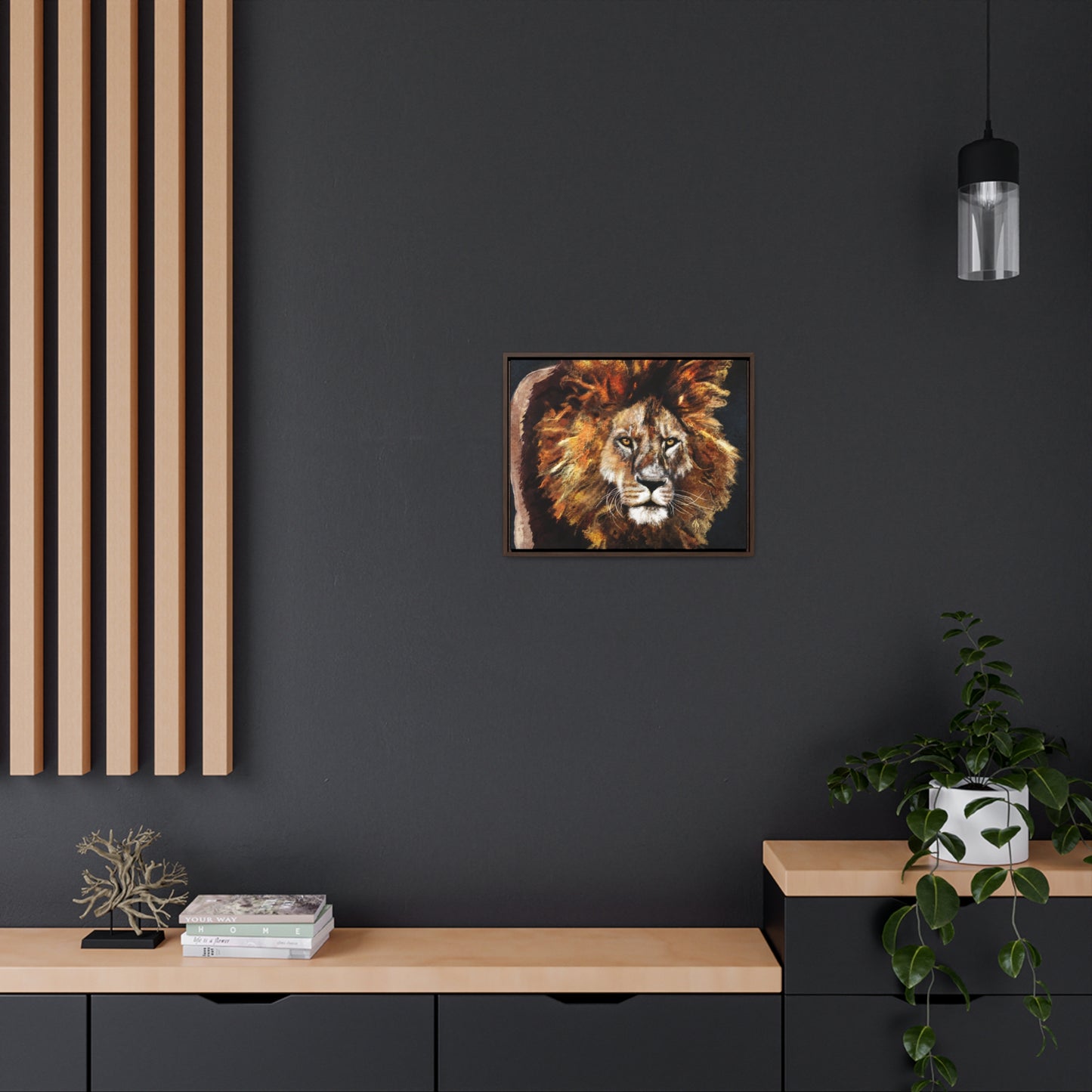 Lion - Gallery Canvas Wraps, Horizontal Frame