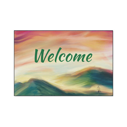 Welcome - Heavy Duty Floor Mat - Jacqueline Baumgardt Art