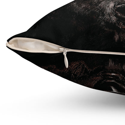 Grizzly Bear Art | Polyester Square Pillow - Jacqueline Baumgardt Art