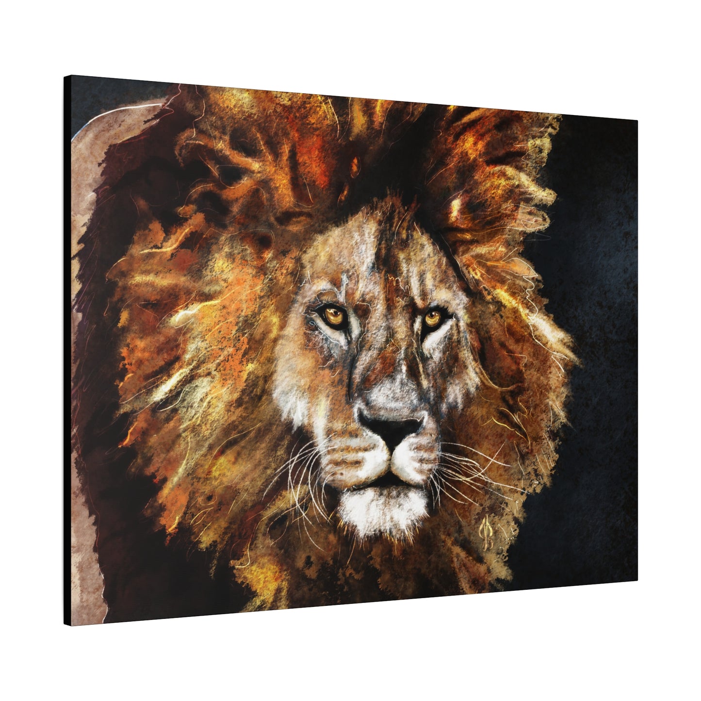 Lion Art Print – Matte Canvas, Stretched, 1.25"