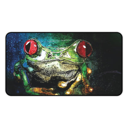 Tree Frog - Desk Mat - Jacqueline Baumgardt Art
