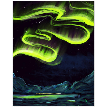 Greeting Cards Aurora Borialis , Northern Lights
