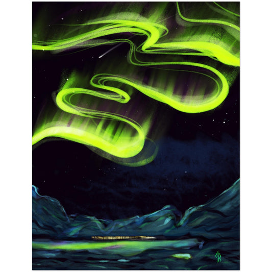 Greeting Cards Aurora Borialis , Northern Lights