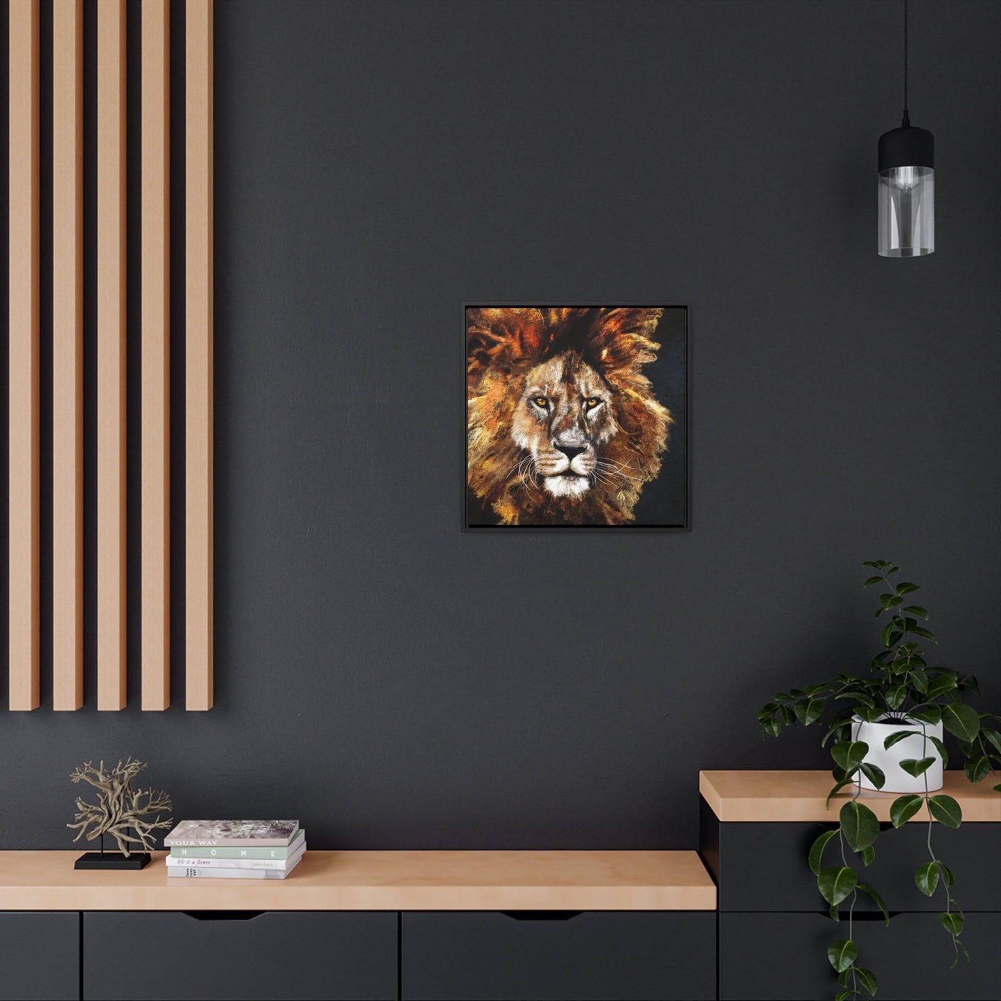 Lion Wall Art Canvas Print